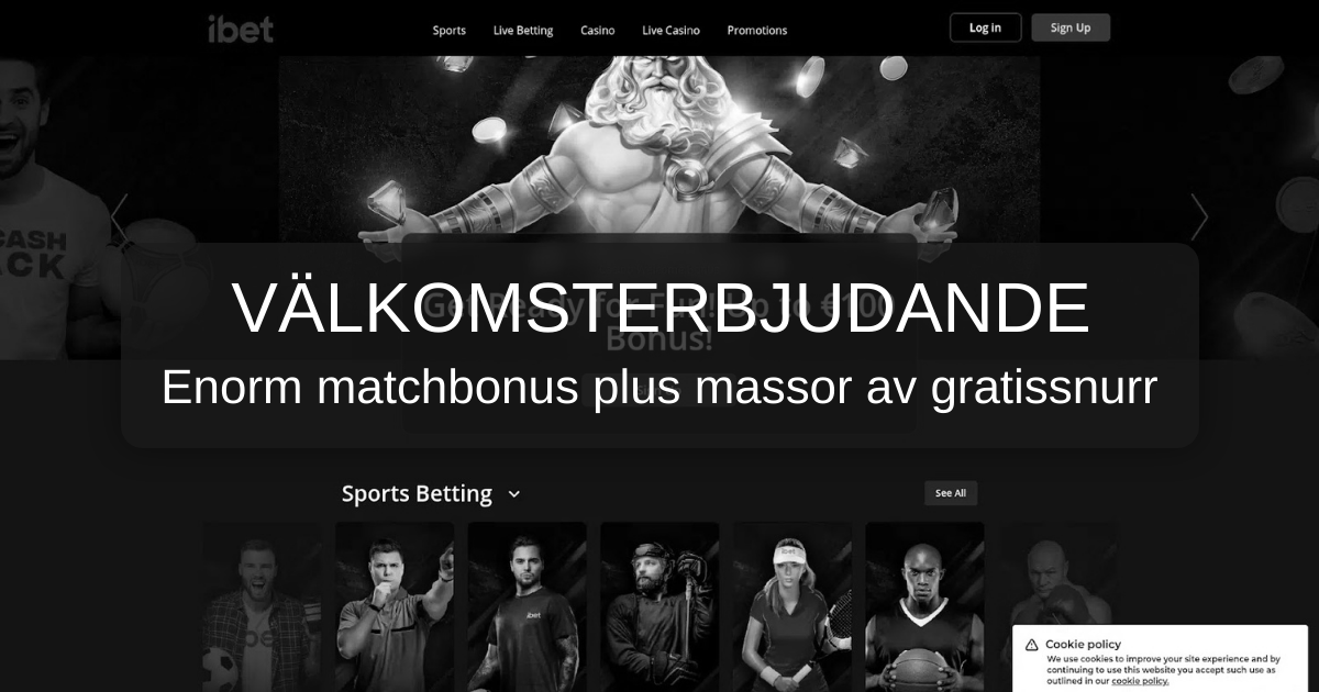 iBet Casino - Officiell sida för casino online i Sverige